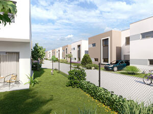 Viladomy Roudné u Českých Budějovic. Vizualizace rodinných domů - exteriéry