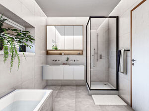 Viladomy Roudné u Českých Budějovic. Vizualizace rodinných domů - interiéry