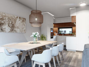 Viladomy Roudné u Českých Budějovic. Vizualizace rodinných domů - interiéry