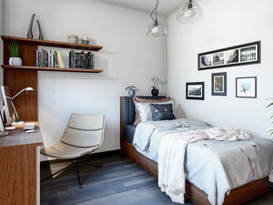 Viladomy Roudné u Českých Budějovic. Vizualizace rodinných domů - interiéry